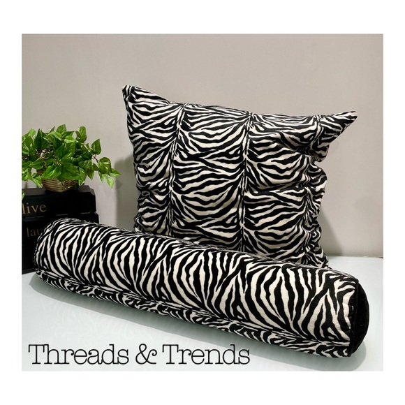 The Bombay Company Accents The Bombay Company Zebra Print Bolster Pillow Poshmark